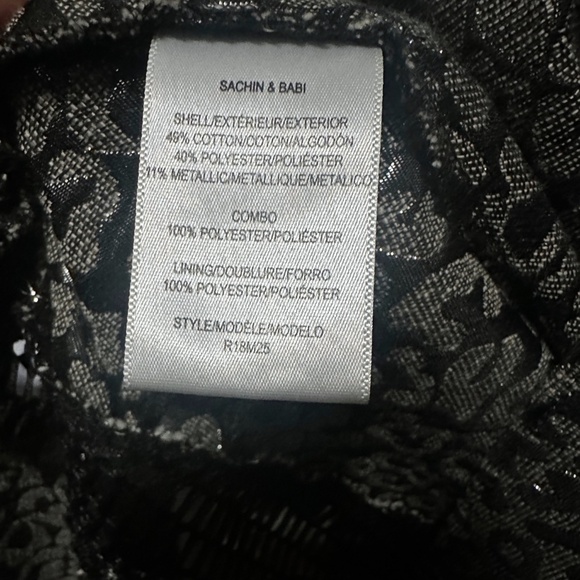 Sachin + Babi Metallic Silver Formal Gown - Picture 5 of 5